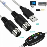 【Paul L】 USB IN-OUT MIDI CABLE Converter PC TO Music Keyboard ADAPTER CORD