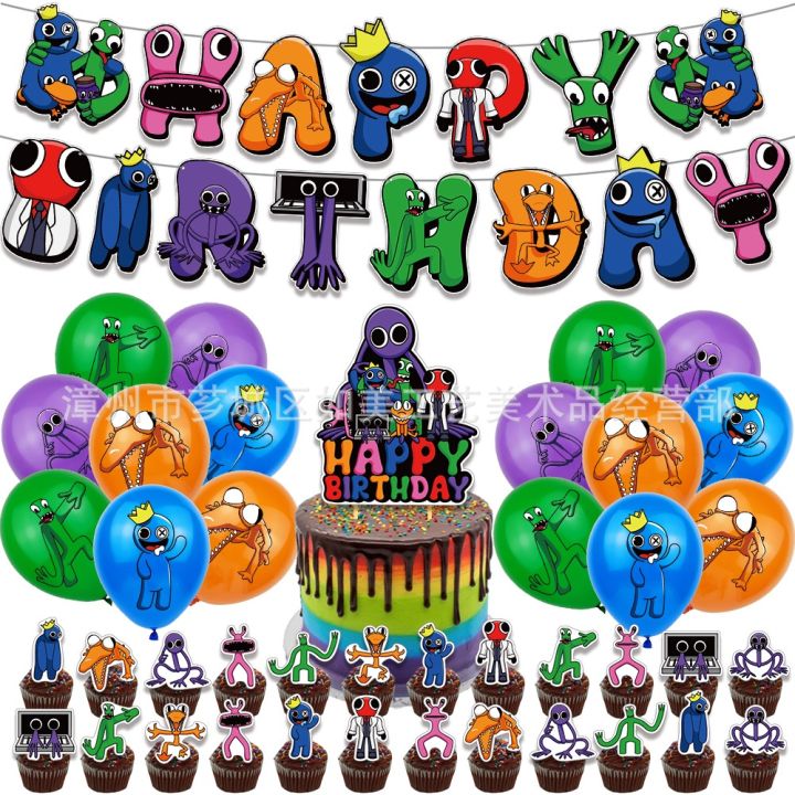 sy1-rainbow-friends-theme-kids-birthday-party-decorations-banner-cake-topper-balloon-set-supplies-ys1