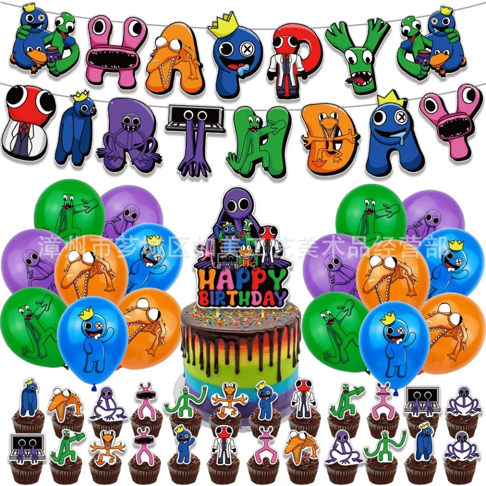 Kira Rainbow Friends Theme kids birthday party decorations banner
