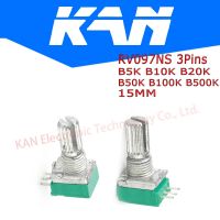 【CW】 5PCS 15mm 3 pin Potentiometer B Type 5K 10K B20K B50K B100K B500K ohm Turn Knurled Shaft Linear