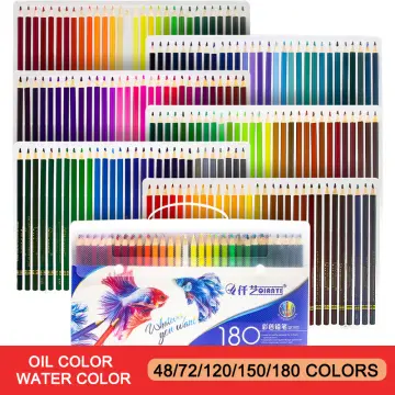 Colored Pencils 200/150/120/72/48 Oil Color pencils Watercolor Pencils  Drawing Pencil Set with Cloth Bag For Art Supplies
