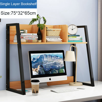 Simple Bookshelf Table Shelf Creative Shelf Student Desktop Bookcase Simple Office Computer Desk Economical Space Saving