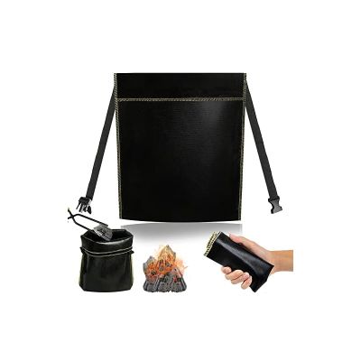 CARBABY Fire extinguisher bag Heat resistant, flame retardant, charcoal disposal bag, charcoal carrying large capacity, self-sustaining, safe and secure for environmental protection, camping equipment