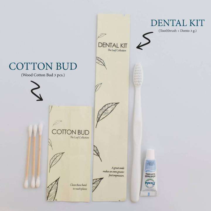 ขายดี-ชุดแปรงสีฟันโรงแรม-รุ่น-the-leaf-dental-kit-แพ็คชนิดละ125ชิ้น-ของใช้ในโรงแรม-ของโรงแรม-อเมนิตี้-hotel-amenities