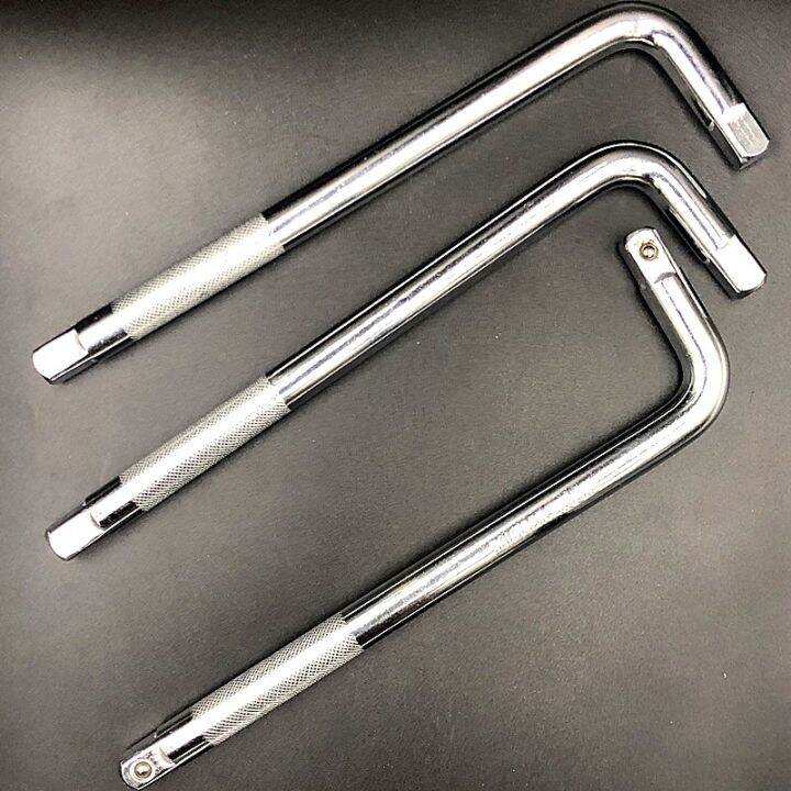 Pure Steel L Wrench Handle Elbow Socket Wrench Rod PremierHardware