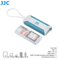 JJC แบบพกพาการ์ดหน่วยความจำกรณีผู้ถือ SD MicroSD Card Reader, SDHC SDXC Micro SD Adapter สำหรับแล็ปท็อปคอมพิวเตอร์ศัพท์ OTG