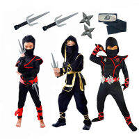 วันเด็กเด็กเครื่องแต่งกาย Ninja Assassin คอสเพลย์ชายหญิงวันเกิดปาร์ตี้ชุดแฟนซี Dagger ลูกดอก Carnival sman Suit