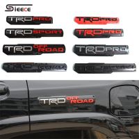 Sieece TRD PRO TRD SPORT TRD OFFROAD ด้านข้าง บังโคลน สติ๊กเกอร์ตราสัญลักษณ์ สติกเกอร์สำหรับ Toyota Tacoma Tundra