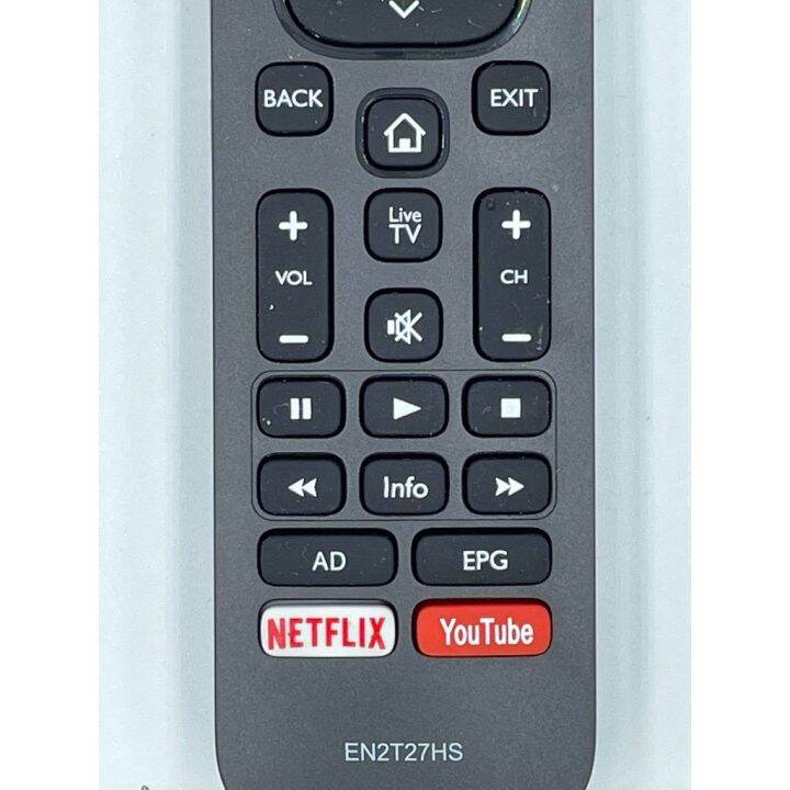 รีโมททีวี-hisense-รุ่น-en2t27hs-มีปุ่ม-netflix-youtube-เลือกให้ตรงรุ่นจึงจะใช้งานได้ครบถ้วน-รีโมท-รีโมททีวี-รีโมทแอร์-รีโมด