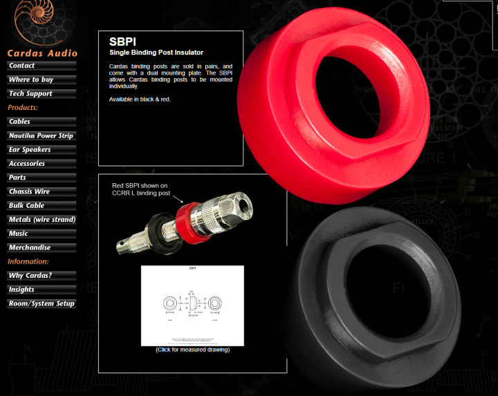 ของแท้-แหวนสีดำ-แดง-cardas-sbpi-สำหรับ-binding-post-ccgr-ccrr-ใช้ได้ทั้งแกนสั้น-แกนยาว-ร้าน-all-cable