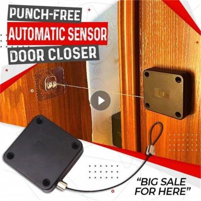 ☢ Automatic Door Closer Punch-free Automatic Sensor Door Closer Automatically Close 1000g/1200g Pull Automatic Door Closer