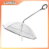 Pet Dog Transparent Umbrella Adjustable C-type Umbrella Pet Products With Dog Leash For Rain Walking