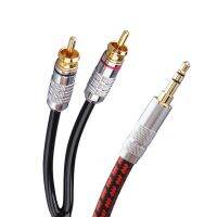 2023/xx Fever 3.5mm to RCA audio cable 3.5 one point two double Lotus monster audio cable mobile phone computer audio