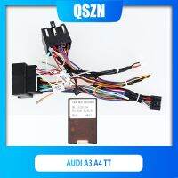 QSZN DVD Canbus คู่กล่องสำหรับ Audi A3 A4 TT สายสายควบคุมวิทยุติดรถยนต์สายไฟ