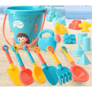 đồ chơi Xô xúc cát đii biển-xúc hạt muồng 18 món đầy đủ dụng cụ cho bé
