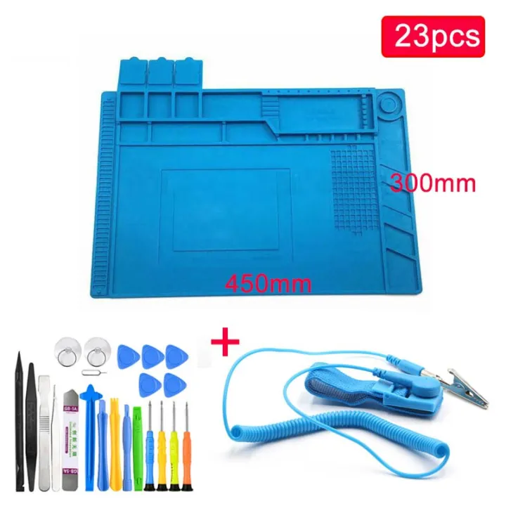 ESD Heat Insulation Soldering Mat Computer Phone Repair Tool Kit