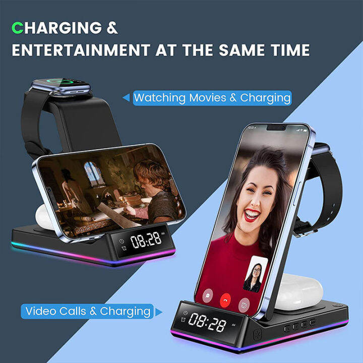 30w-5-in-1-wireless-charger-stand-สำหรับ-14-13-12-samsung-s21-s20-galaxy-8-7-fast-charging-dock-station