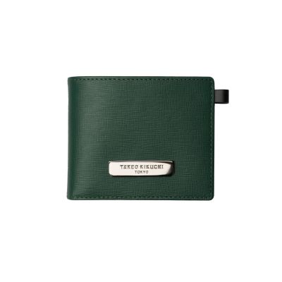 TAKEO KIKUCHI กระเป๋าสตางค์ใบสั้น GREEN BG WALLET