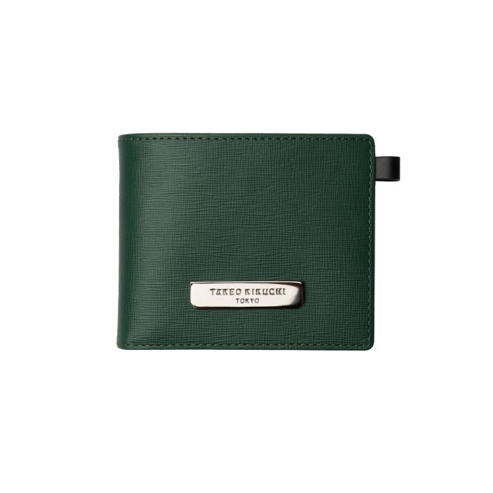 takeo-kikuchi-กระเป๋าสตางค์ใบสั้น-green-bg-wallet