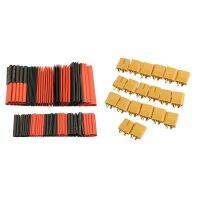 【cw】 10 Pairs Xt60 Female / Male Connectors  amp; 127Pcs 2:1 Shrink Tubing Wire Cable Sleeving Wrap Set