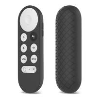 I8AU Non-slip Soft Silicone Case Remote Control Protective Cover for-Google Chromecast TV 2020 Voice Remote Control anti-dirty Shell