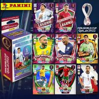 คอลเลกชันการ์ด2022 Panini บัตรสะสมอย่างเป็นทางการในฟุตบอลโลกกระเป๋ากล่องทึบของเล่นคอลเลกชันแบรนด์ของเล่นกระเป๋าใส่บัตรพื้นฐาน