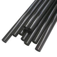 6Pcs 500mm Long Plain Glossy Matte High Quality 3K 100% Full Pipe Carbon Fiber Tube Wires Leads Adapters