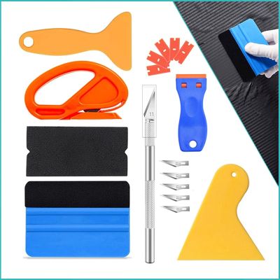 【CC】 Car Wrapping Tools Vinyl Scraper Cutter Film Squeegee Spatulas Plastic Wrap Window Tinting Accessories