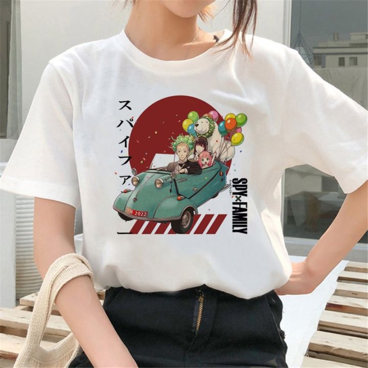 japanese-anime-spy-x-family-t-shirt-for-women-grunge-cartoon-t-shirt-graphic-tees-100-cotton-gildan
