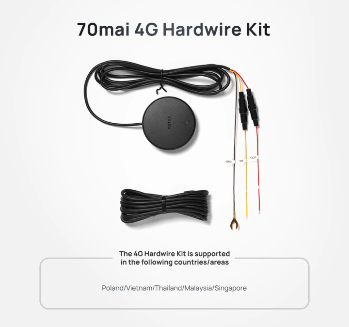 70mai-4g-hardwire-kit-up04-สายไฟกล้องติดรถยนต์-สำหรับ-dash-cam-omni-ของแท้-ประกันศูนย์-6-เดือน