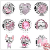 2023 New Flower Heart Love Forever Chihuahua Beads fit Original Pandora Charms Silver 925 Bracelet DIY Women Jewelry Berloque