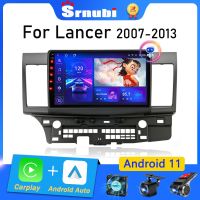 วิทยุติดรถยนต์นำทาง WIFI GPS DVD Srnubi Android 11สำหรับ Mitsubishi Lancer 10 CY 2007-2017เครื่องเล่นภาพเคลื่อนไหวหลายชนิด2 Din