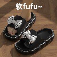 High-Looking Bow-Tie Sandals In Summer Thick-Soled Slippers Outdoor Wear Indoor Home Non-Slip Soft Soles 2023 New