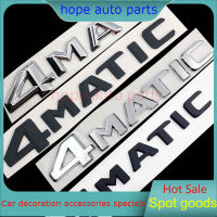 NEW Upgrade 4MATIC Logo For Mercedes Benz A B C E G S ML SL CL GLA CLA Class AMG 4MATIC 4 MATIC Trunk Chrome Black Letters Emblem Badge Car sticker