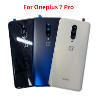 ฝาหลังสำหรับ Oneplus 7 Pro Glas ฝาหลังปิดโทรศัพท์เคสปลอกหุ้มช่องหลังแทนที่ด้วยเลนส์กล้องถ่ายรูป + กาว