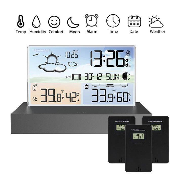 Multifunctional Digital Weather Station Weather Forecast Alarm Clock