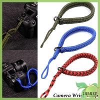 IHBNEP สำหรับ Sony Nikon มัดสายคล้องข้อมือริสแบนด์ถักมือสายรัดข้อมือเชือกถักสายคล้องกล้อง SLR สายคล้องกล้องสายกล้องคล้องข้อมือ