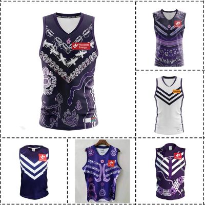 2020-2021-2022-2023 / Guernsey Home Rugby Mens Jersey Size:S-XXXL  Indigenous [hot]Fremantle / - Away Dockers