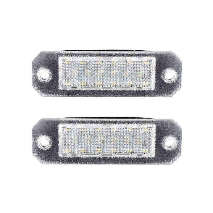 2ชิ้นสำหรับรถขนย้าย-vw-t5-2003-2015-t6สำหรับแคดดี้โคมไฟแผ่นตัวเลขไฟป้ายทะเบียน-led-สีขาว2004-2017