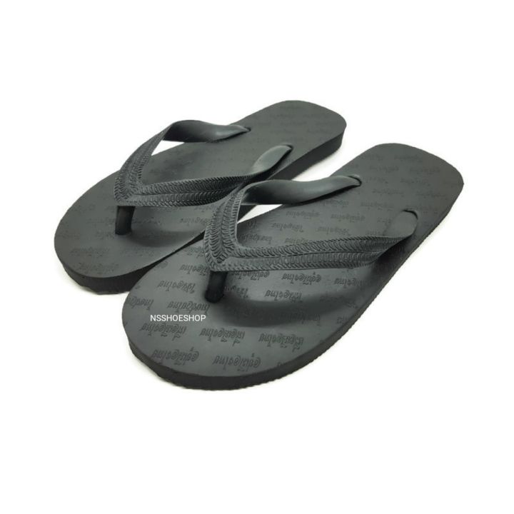 nsshoeshop-รองเท้าแตะฟองน้ำ-ผลิตจากยางธรรมชาติแท้-ไทยช่วยไทย-สีดำ-เบอร์-9-11-รองเท้าฟองน้ำ