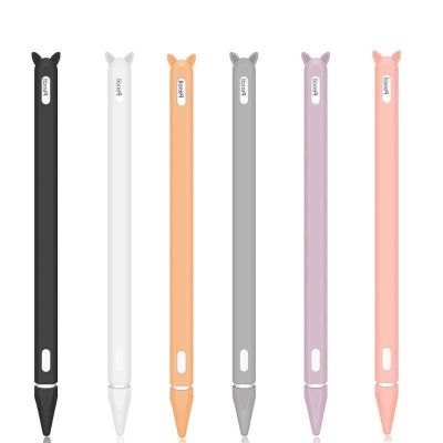 COD DSFDGFNN เคสปากกาไอแพด ชนิดซิลิโคน ลายหูแมวน่ารัก สําหรับ Apple Pencil iPad 2