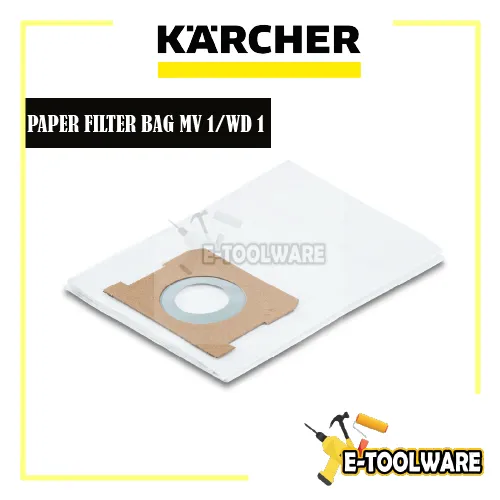 Karcher Paper Filter Bags for MV1/WD1 (1pack=5pcs) Lazada