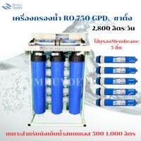 เครื่องกรองน้ำ RO.750 GPD.(2,800 ลิตร/วัน)