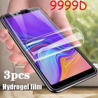 ☁ 3PCS Hydrogel Film For Samsung Galaxy A9 A8 A6 Plus 2018 A7 2018 A750 Protective fillm For Galaxy J6 J4 Plus 2018 Screen Cover