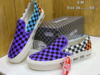 รองเท้าVANS x Vans Slip On Vault OG LX Electric Purple ️ม่วง size:36-44  สินค้าพร้อมกล่อง รองเท้าผ้าใบ รองเท้าแวนส์ รองเท้าผ้าใบชายหญิง รองเท้าลำลอง