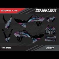 สติ๊กเกอร์วิบาก Honda CRF 300 L 2021 ทั้งคัน Graphic kit สติ๊กเกอร์เคลือบเงา สุดคุ้ม