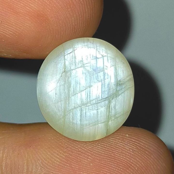 พลอย-มูนสโตน-มุกดาหาร-เหลือบ-ฟ้า-น้ำเงิน-ธรรมชาติ-แท้-unheated-natural-white-flash-moonstone-หนัก-14-28-กะรัต