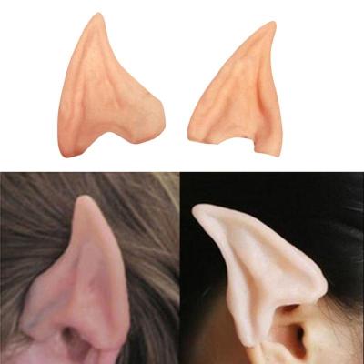Soft Pointed Prosthetic Tips Ear Latex Fairy Elf Ears Cosplay Accessories Halloween Party Latex Soft Pointed Prosthetic Tips Ear
