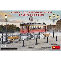 โมเดลประกอบ MiniArt 1/35 MI35639 STREET ACCESSORIES WITH LAMPS &amp; CLOCKS