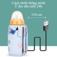 Dụng cụ giữ nhiệt bình sữa cao cấp Warm Milk , máy hâm bình sữa xách tay - Túi ủ sữa thông minh, thuận tiện sử dụng bộ sạc di động - bảo hành 6 tháng thumbnail